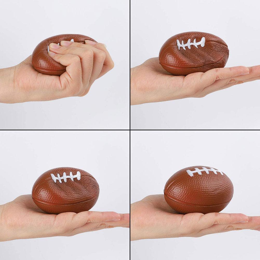 One piece Hand exercise rugby ball for relief from stress, squeeze ball soft ball