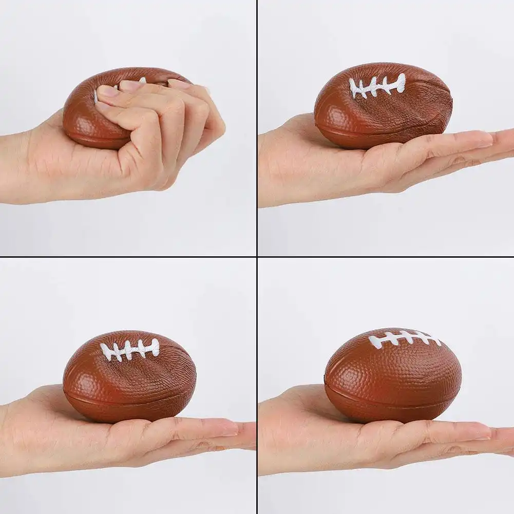 One piece Hand exercise rugby ball for relief from stress, squeeze ball soft ball