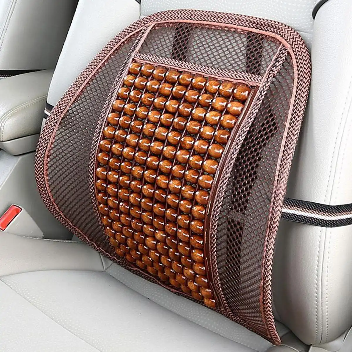 Seat Back Support For Office Chair - Brown