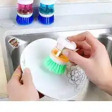 Multicolor Dish Washbasin Plastic Cleaning Brus