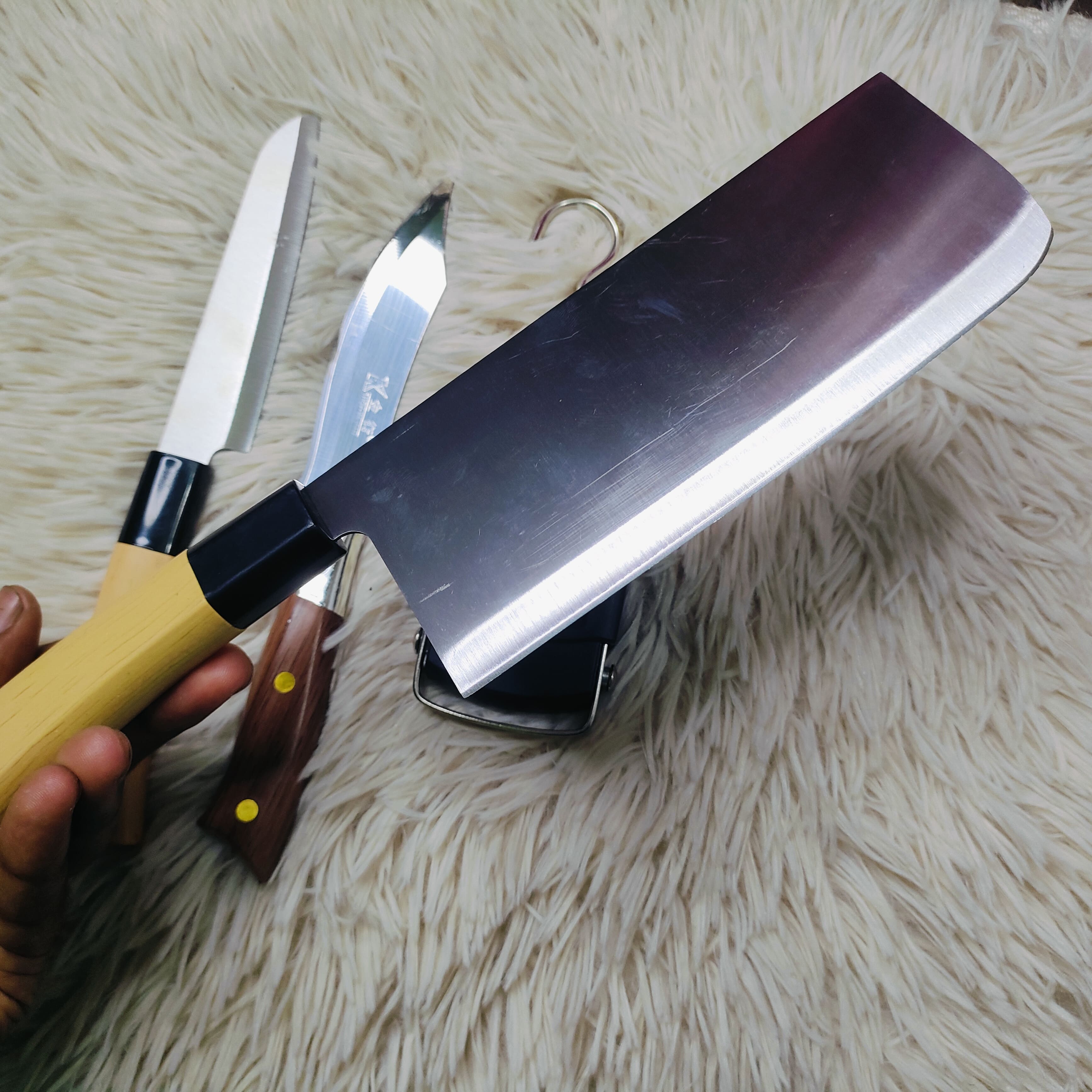 Portable Electronic Scale Digital Weight Machine 50kg with 2 pcs Knife and 1 pcs Chapati