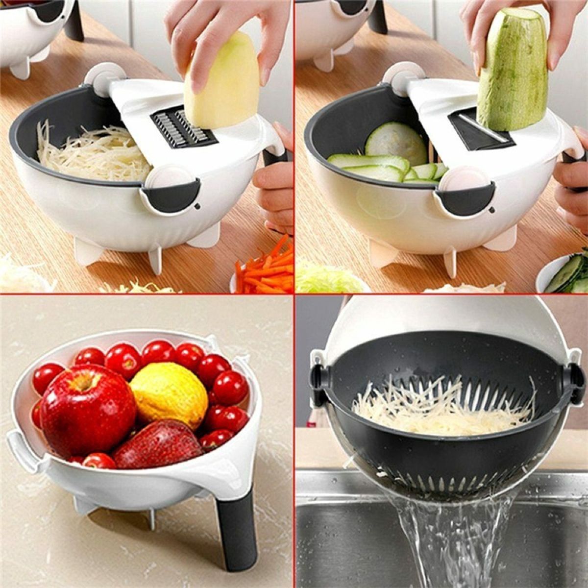 6 in 1 Wet Basket Vegetable Cutter vegetable slicer
