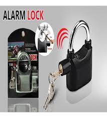 Security Alarm Lock for Bike and Door - Black
